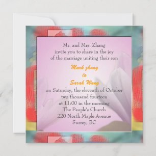 wedding invitation from groom's parents