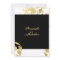Wedding Invitation Gold Black White Elegant Floral