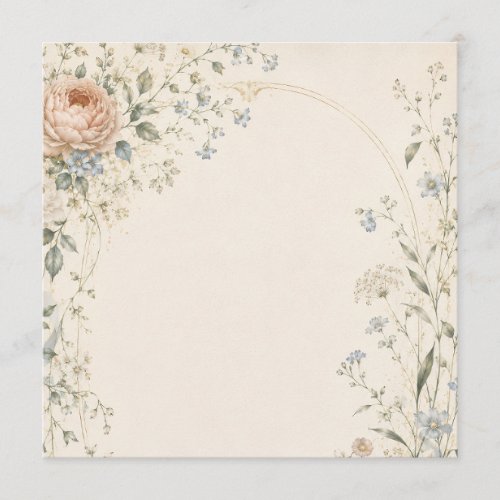 Wedding Invitation in Elegant French Country Style