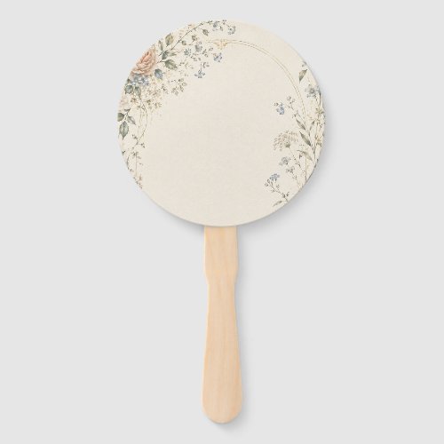Wedding Invitation in Elegant French Country Style Hand Fan