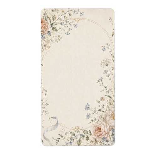 Wedding Invitation in Elegant French Country Style Label