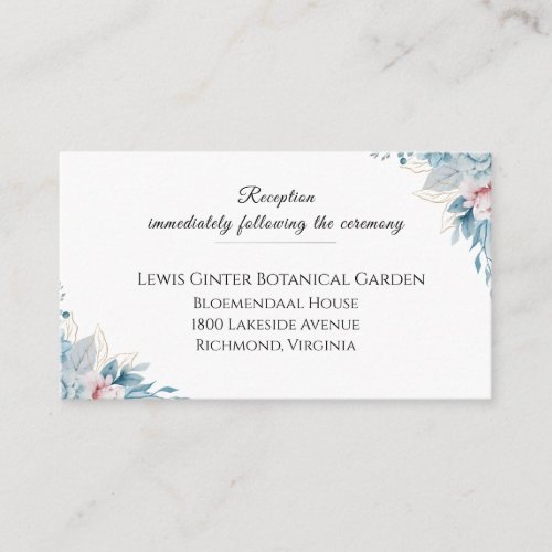 Wedding Invitation Insert Card _ Reception