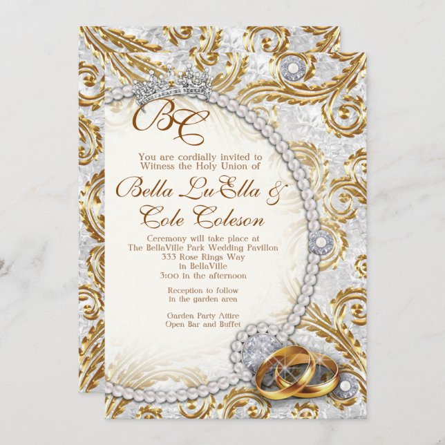Wedding Invitation Invitation (Front/Back)