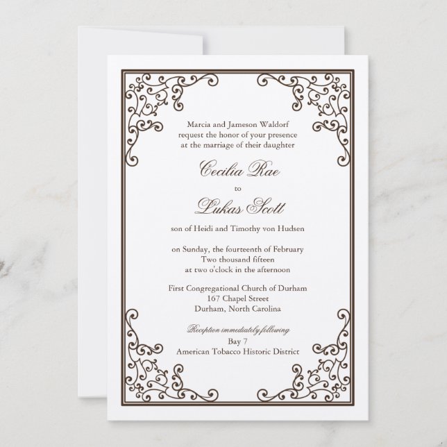 Wedding Invitation | Ironworks (Front)