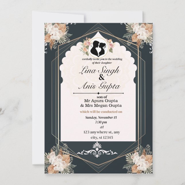 Wedding Invitation Joy of Love (Front)