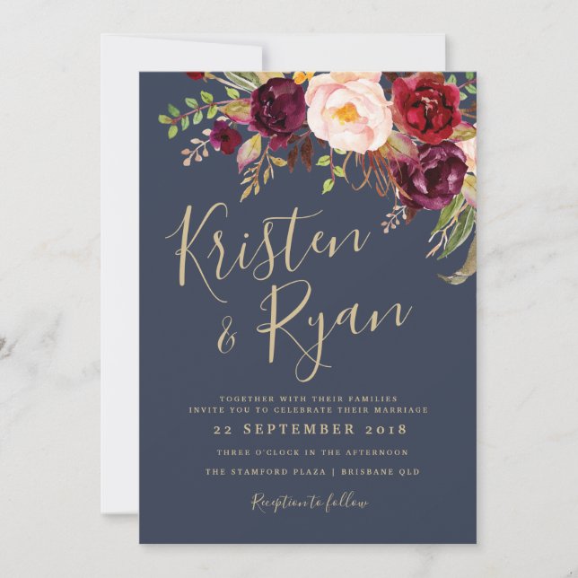 Wedding Invitation - Lucy Suite (Front)