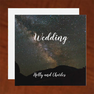 Wedding Invitation. Milky Way and the Cosmos. Invitation