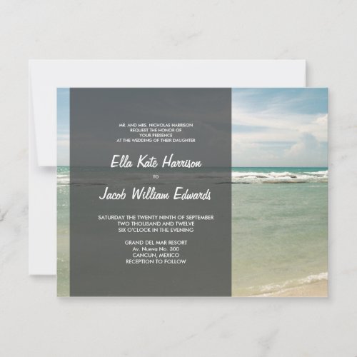 Wedding Invitation // Modern Beach Collection