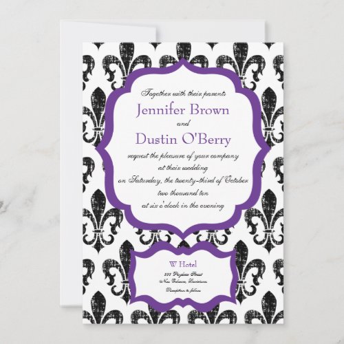 Wedding Invitation | New Orleans | Purpl Alternate