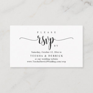 Wedding Invitation Online RSVP, Calligraphy Script