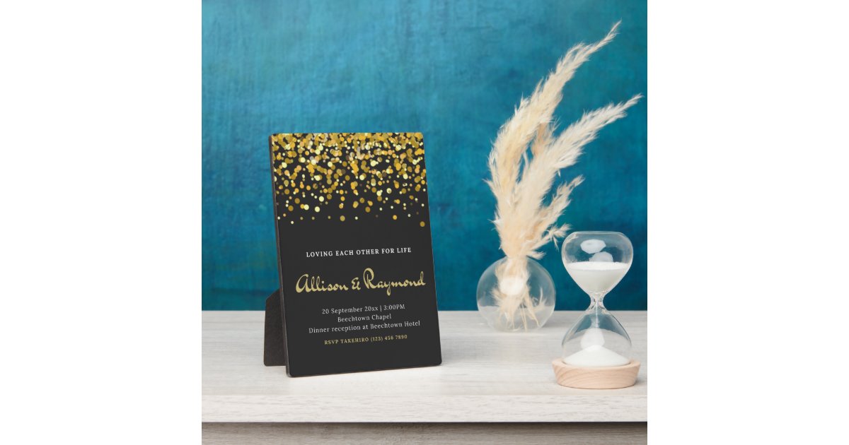 wedding invitation plaque Zazzle