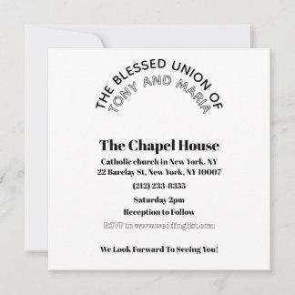 Wedding invitation plexiglass