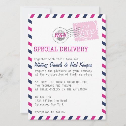 Wedding Invitation Postal Service Collection