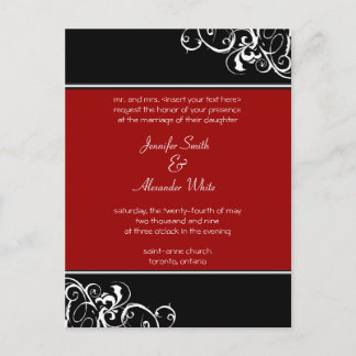 Wedding Invitation Postcard