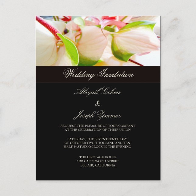 Wedding Invitation Postcards (Front)