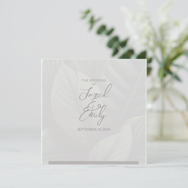 Wedding Invitation QR Code (Standing Front)