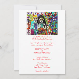 Wedding Invitation (rectangle) - Day of the Dead