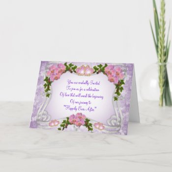 Wedding Invitation Romantic Orchids by Irisangel at Zazzle