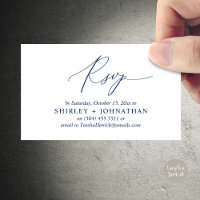 Wedding Invitation RSVP, Modern Romantic Reminder