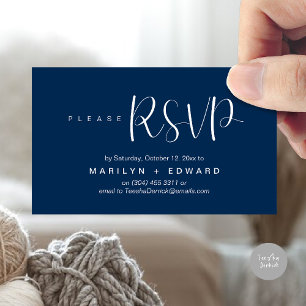 Wedding Invitation RSVP Reminder Enclosed Card
