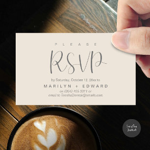 Wedding Invitation RSVP Reminder Enclosed Card