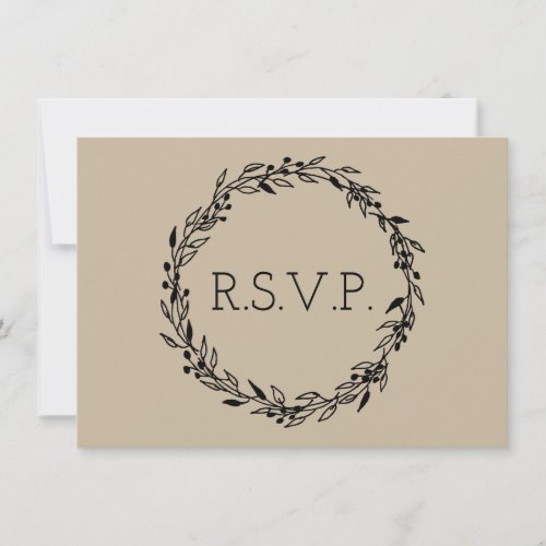 Wedding Invitation RSVP Response Card Stationery
