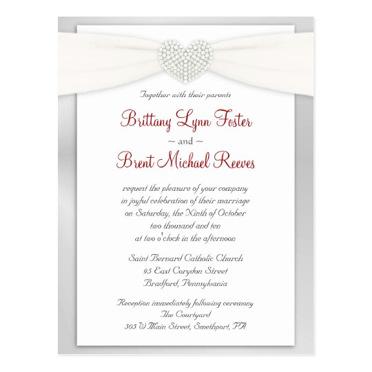 Wedding Invitation Sample Postcard | Zazzle.com