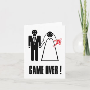 Wedding Invitation Save-A-Day Card Game Over