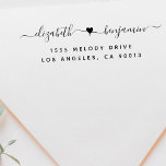 Wedding Invitation  Self-inking Stamp<br><div class="desc">This rustic script wedding invitation return address self-inking stamp will add the finishing touch for your wedding invitation or RSVP envelopes. Personalize with your name & address.</div>