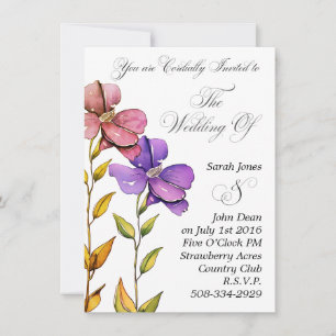 Wedding invitation simple