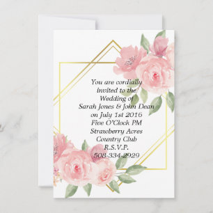 Wedding invitation simple