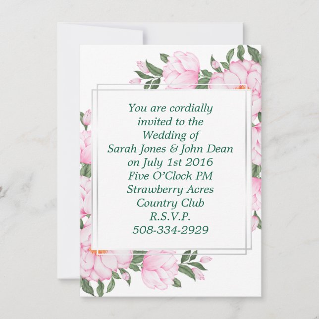 Wedding invitation simple (Front)