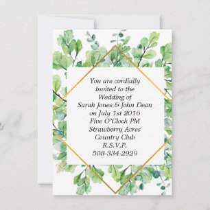 Wedding invitation simple