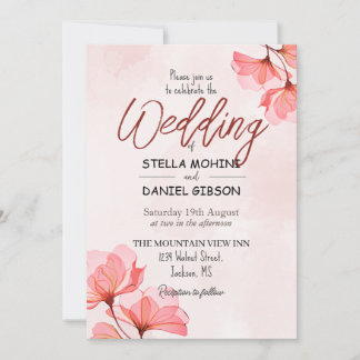 Wedding Invitation, Size: 5" x 7" Invitation