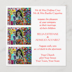 Wedding Invitation (square) - Day of the Dead