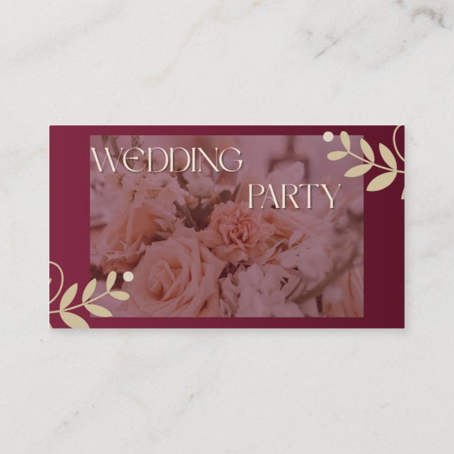 Wedding invitation (stylish) (Back)