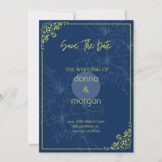 Wedding invitation template, Greenery wedding invi