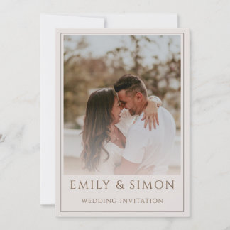 Wedding Invitation Template with Photo Slots