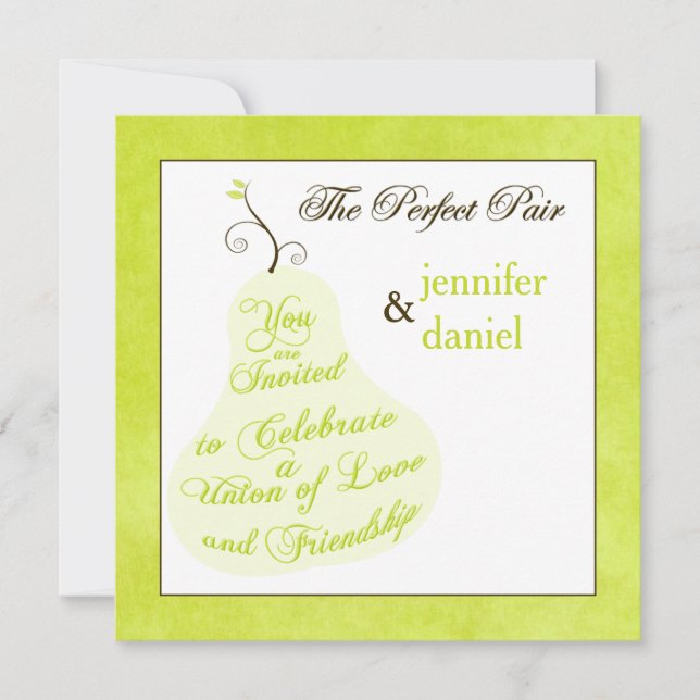 Wedding Invitation | The Perfect Pair (Front)