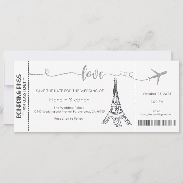 Wedding Invitation, Wedding Stationary, Love Invitation (Front)