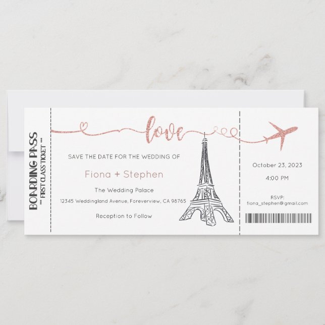 Wedding Invitation, Wedding Stationary, Love Invitation (Front)