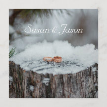 Wedding Invitation--Winter Wedding