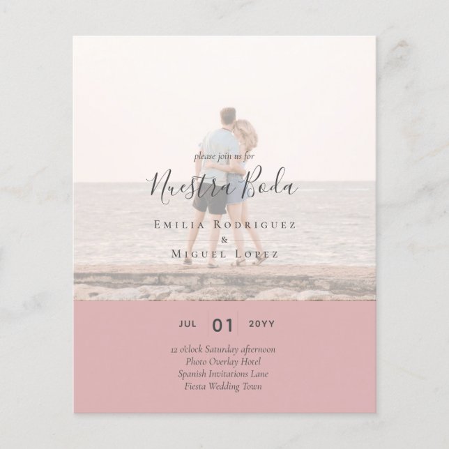 Wedding Invitation with Photo Overlay Flyer (Front)