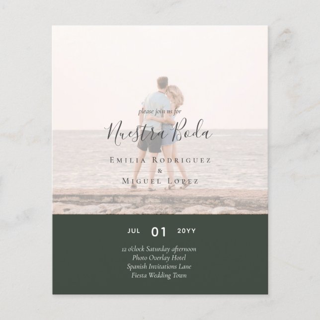 Wedding Invitation with Photo Overlay Flyer (Front)