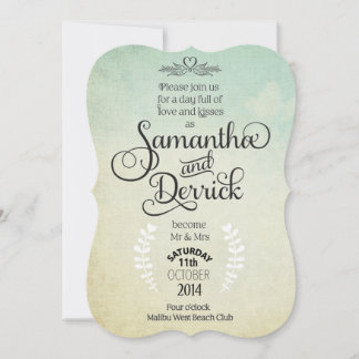 Wedding Invitation with Poem