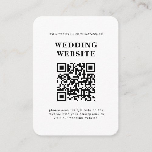 Wedding Invitation with QR code RSVP