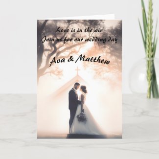 Wedding invitation with style and elegance