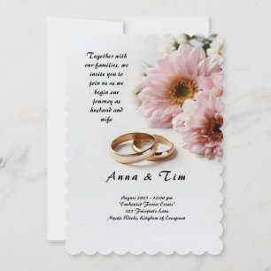 Wedding invitation with style and elegance