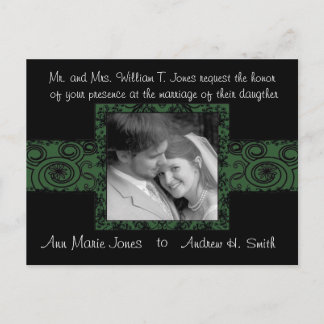Wedding Invitation with Your Photo Postcard