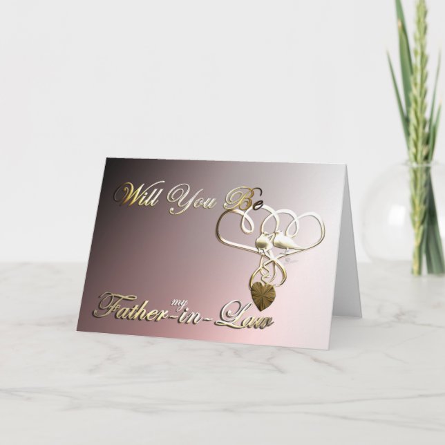 Wedding invitation Would you be my Father in Law (Front)